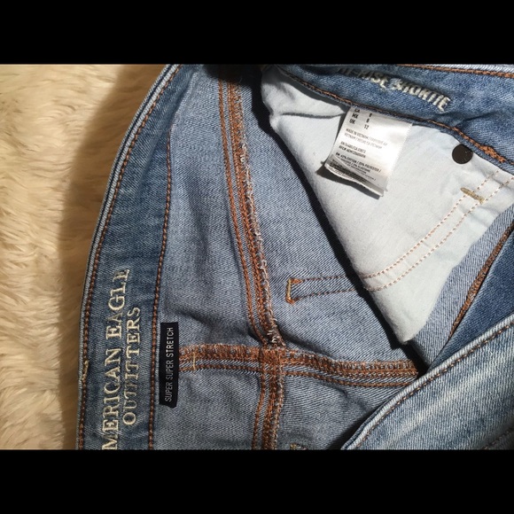 American eagle super super stretch denim shorts size 8 - Picture 6 of 9